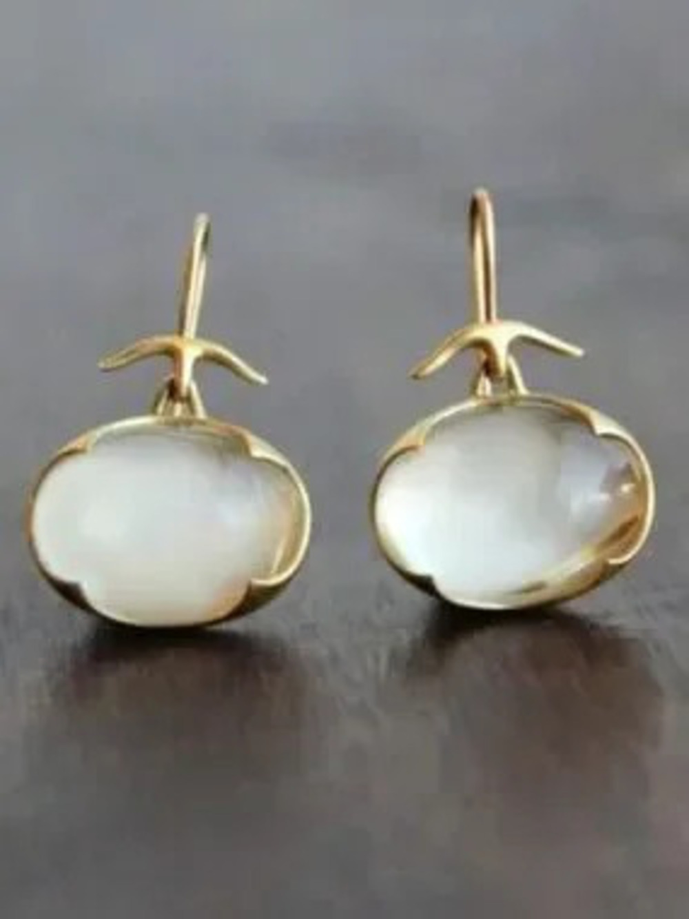 Moonstone Drop Earrings N2453